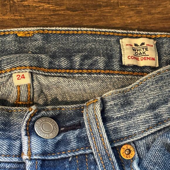Levi's White Cone Denim Slim Medium Wash Jeans - size 24 - Picture 3 of 6